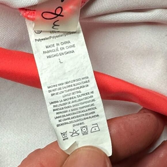 CUPSHE Women’s Coral Peplum Tankini Top Size Large - Picture 4 of 5